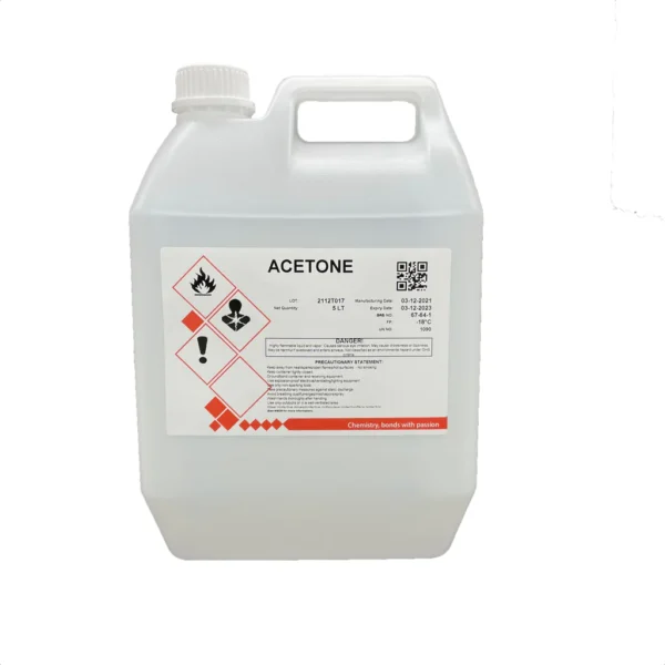 Acetone 99.9% Technical Grade 5L