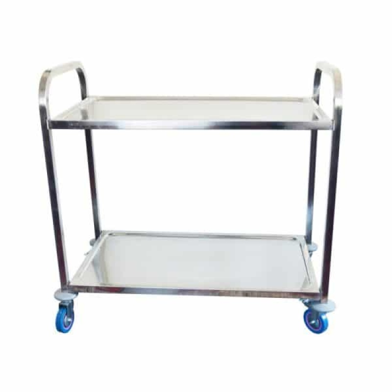 Trolleys Laboratory Stainless/Steel 2 tier (Tea Trolleys)*