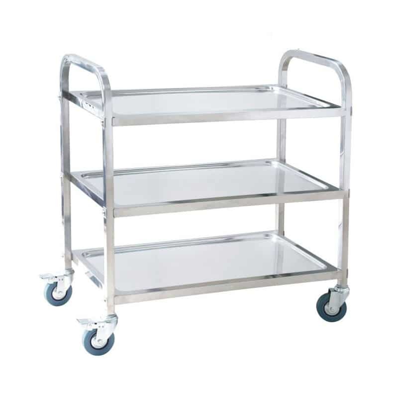 Trolleys Laboratory Stainless/Steel 3 tier (Tea Trolleys)*