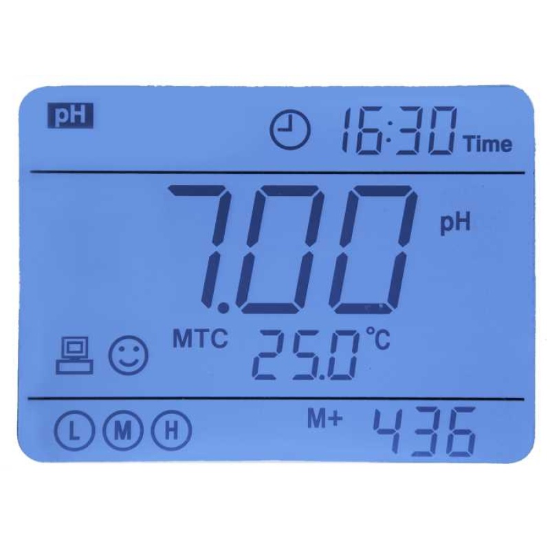 pH 70+ DHS Complete portable pH meter + elec. 201T with ATC - Image 6