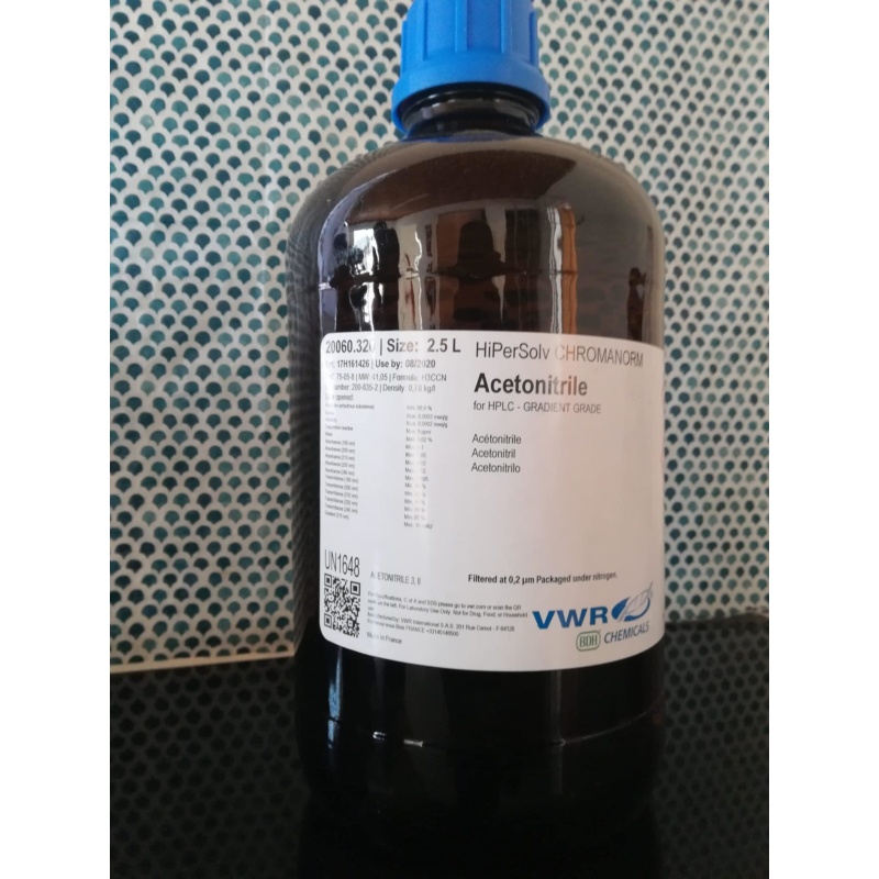 Acetonitrile 99,9% HPLC Grade 2,5Lt - Image 3