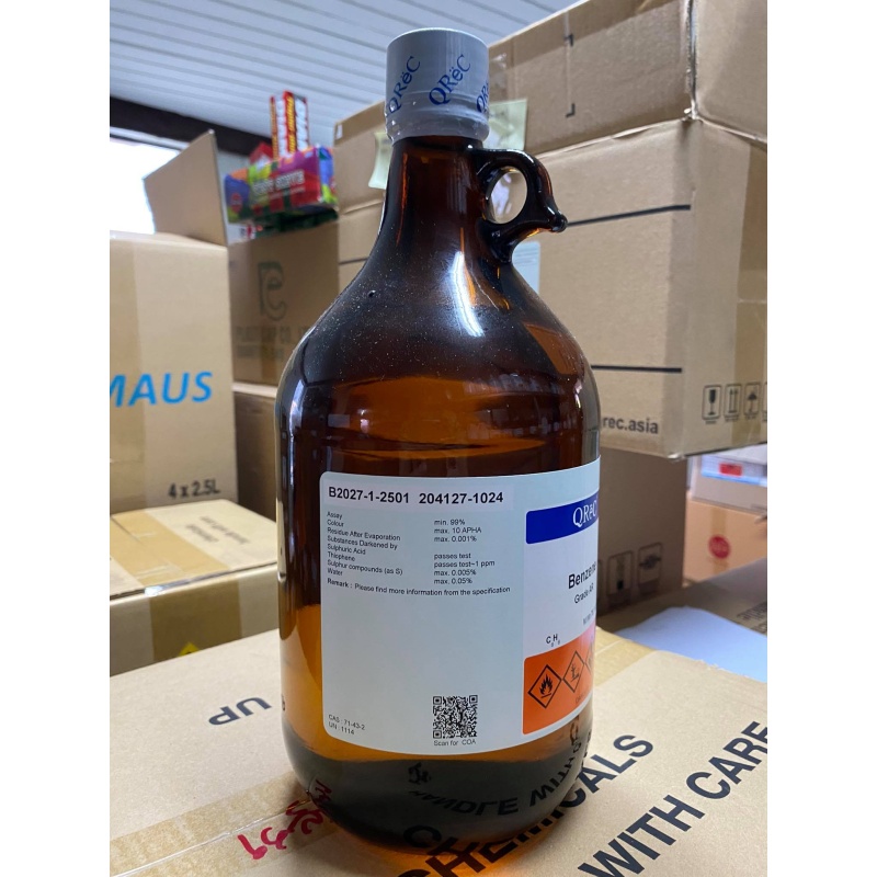 Benzene 99% AR Grade, 2.5L