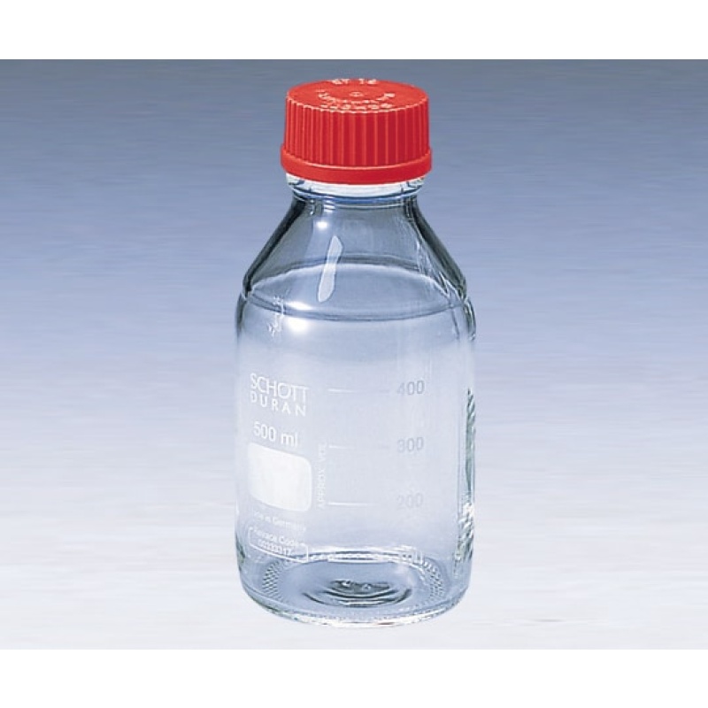 Schott Laboratory Bottle with Red GL32 Cap 100ml