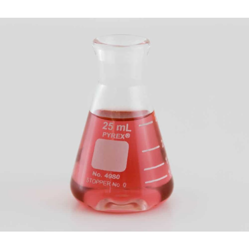 Erlenmeyer Flask, 25ml Narrow Neck(Conical Flask)*