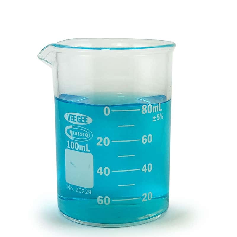 Beaker, Glass Low Form 100ml*