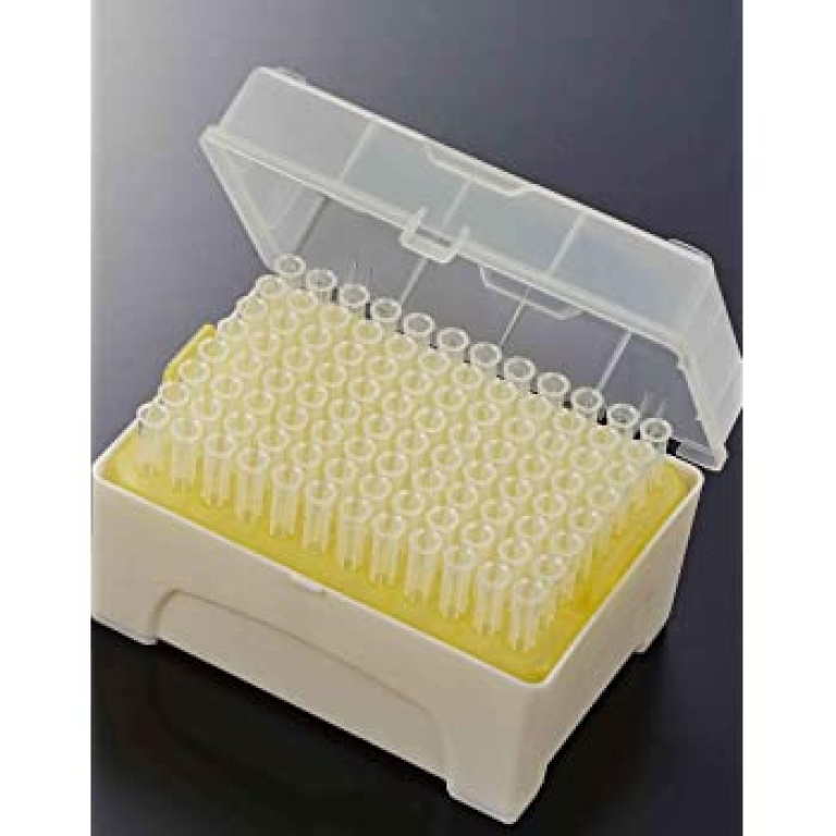 Pipette tips 100ul with filler, 96 place rack