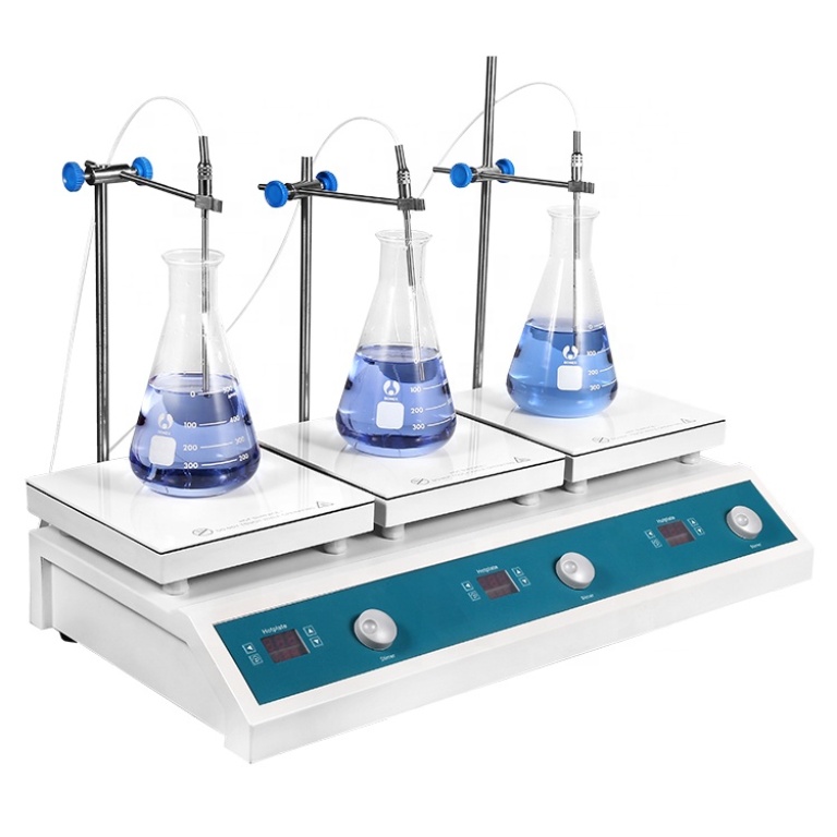 Hotplate Magnetic Stirrer, 3 Places